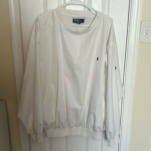 Polo by Ralph Lauren White wind breaker XL pockets